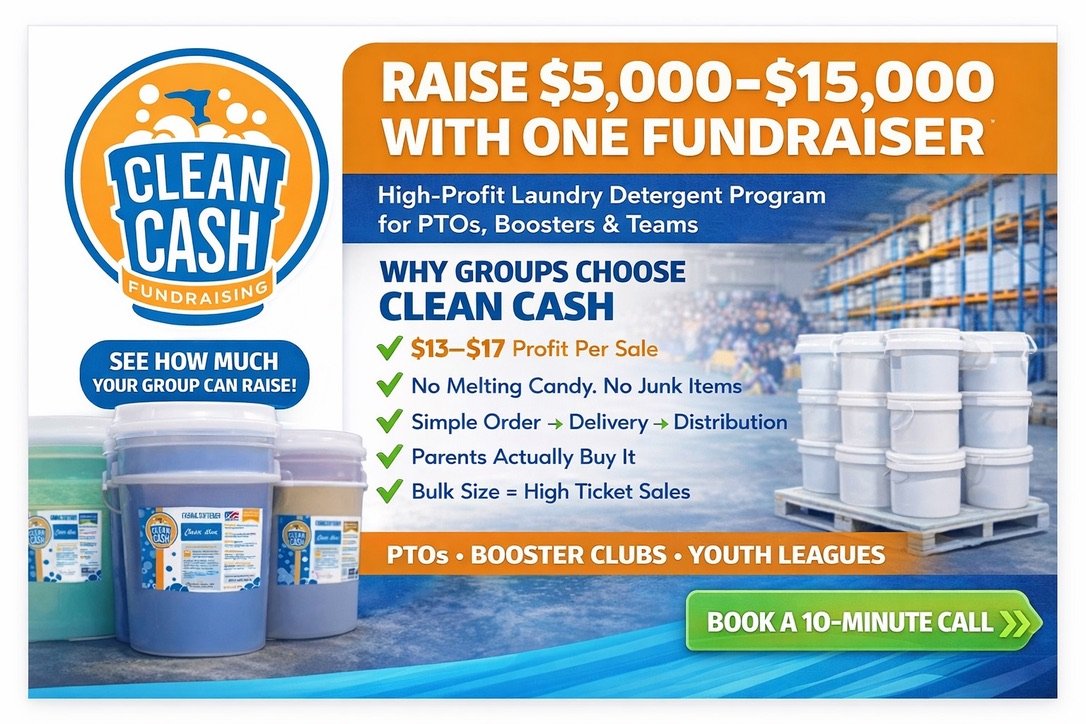 Clean Cash fundraising promotional graphic